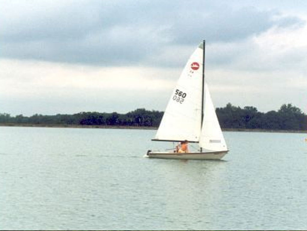 Sailboat on Hurshtown Reservoir