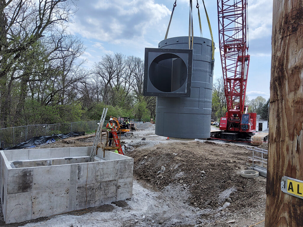 Drop Shaft 3 Vortex Installation Fort Wayne City Utilities MamaJo Updates