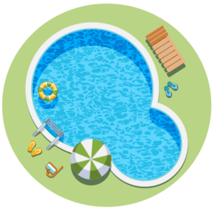 swimming pool graphic