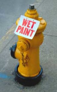 Hydrant Wet Paint