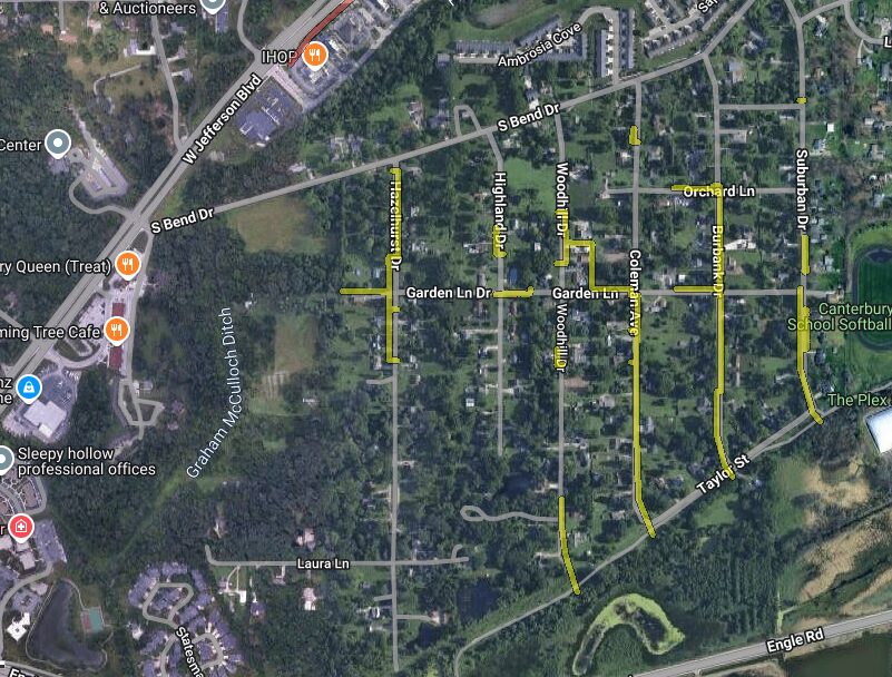 Google maps image of project area.