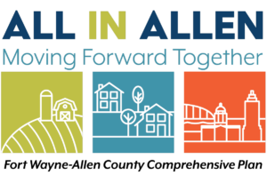 All in Allen, the Fort Wayne-Allen County Comprehensive Plan, logo.