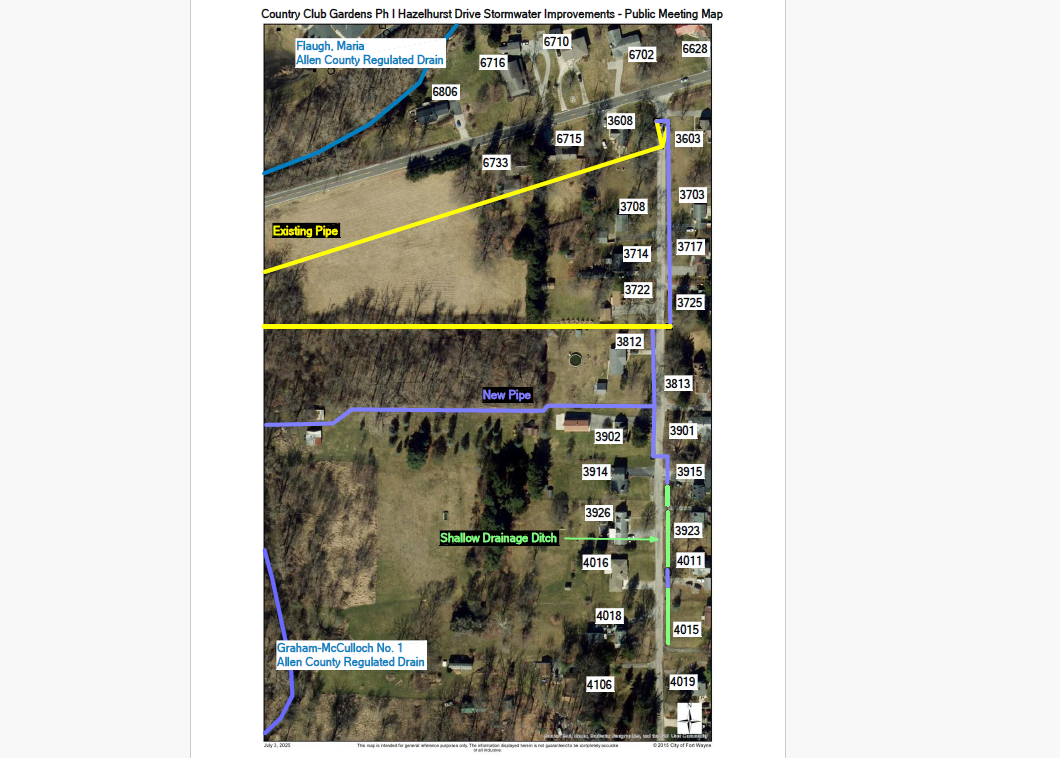 Project area of Hazelhurst